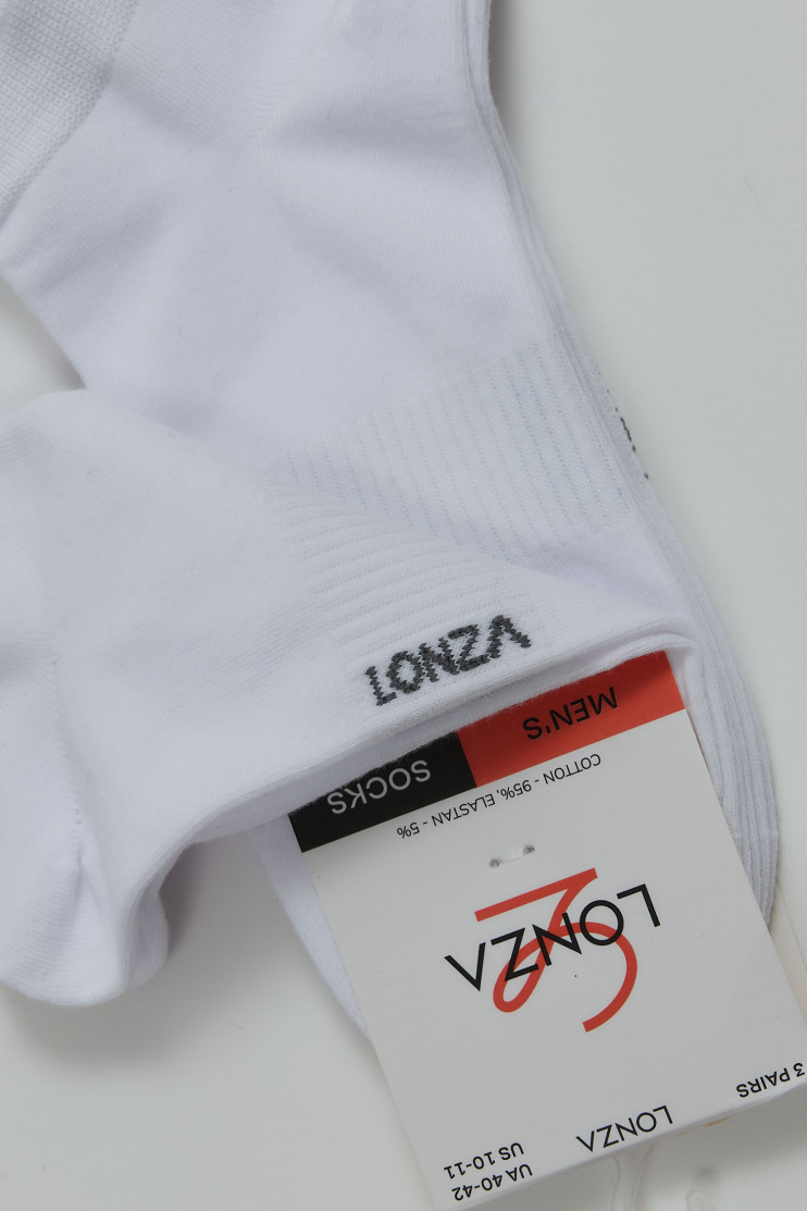 Носки хлопковые мужские 3 шт. 40-42 р. Lonza 200682 - Фото 1