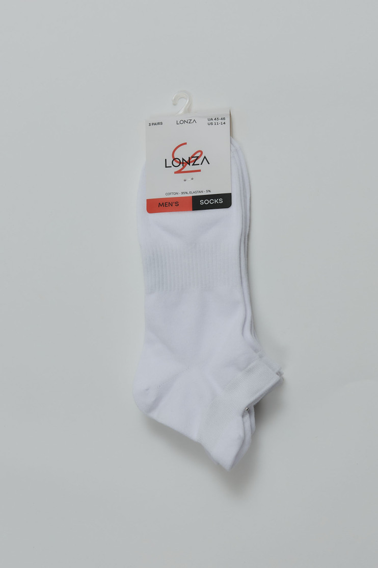 Носки хлопковые мужские 3 шт. 43-46 р. Lonza 200683 - Фото 1
