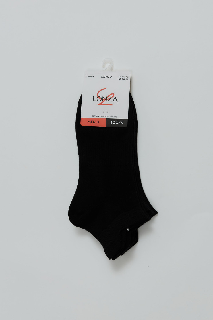 Носки хлопковые мужские 3 шт. 40-42 р.  Lonza 200684 - Фото 1