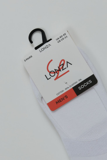 Следы хлопковые мужские 3 шт. Lonza 200660 - Фото 2