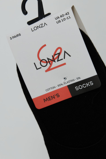 Следы хлопковые мужские 3 шт. 40-42 р. Lonza 200662 - Фото 2