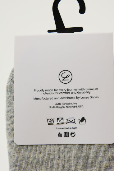 Следы хлопок мужские 3 шт. Lonza 43-46 р. 200665 - Фото 3