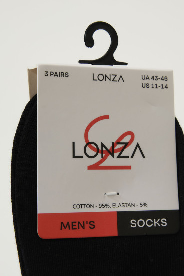 Носки хлопок мужские 3 шт. Lonza 43-46 р. 200679 - Фото 2