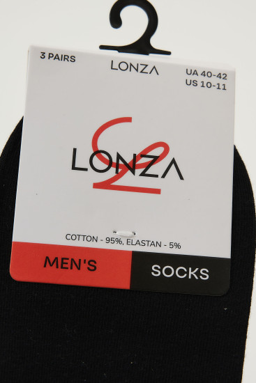 Носки хлопок мужские 3 шт. Lonza 40-42 р. 200678 - Фото 2