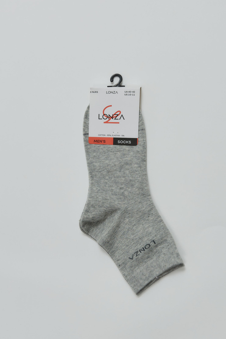 Носки хлопковые мужские 3 шт. 40-42 р. Lonza 200680 - Фото 1