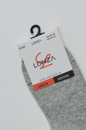 Носки хлопковые мужские 3 шт. 40-42 р. Lonza 200680 - Фото 2