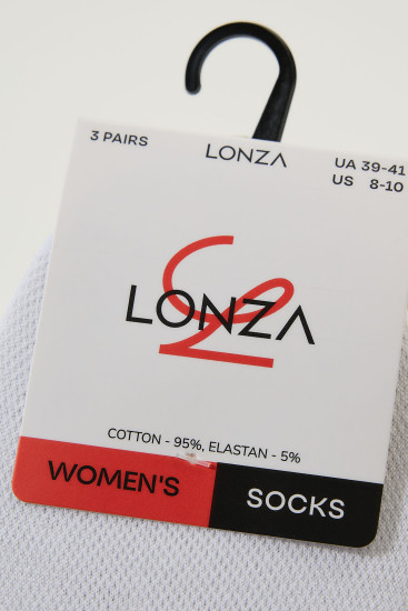 Следы хлопок женские 3 шт. Lonza 39-41 р. 200552 - Фото 4