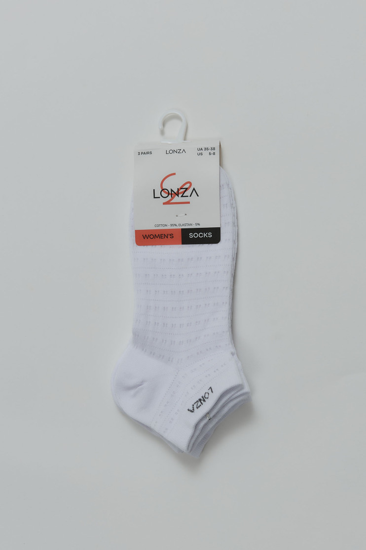 Носки хлопковые женские 3 шт. 35-38 р. Lonza 200856 - Фото 1