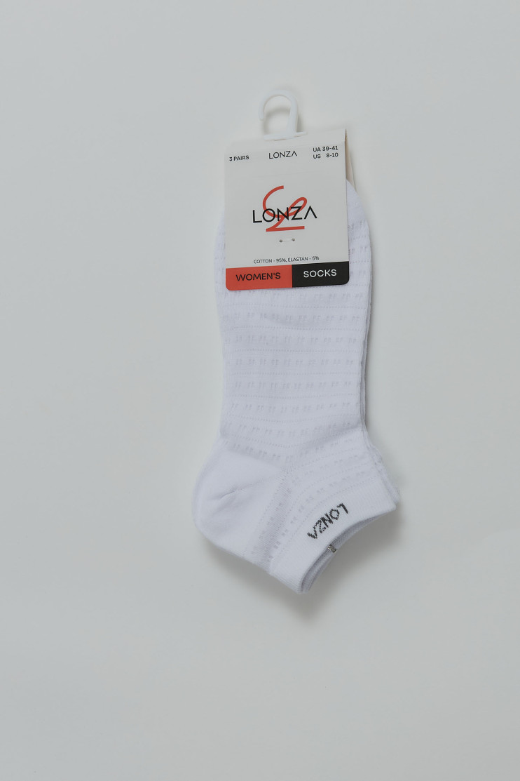 Носки хлопковые женские 3 шт. 39-41 р. Lonza 200857 - Фото 1