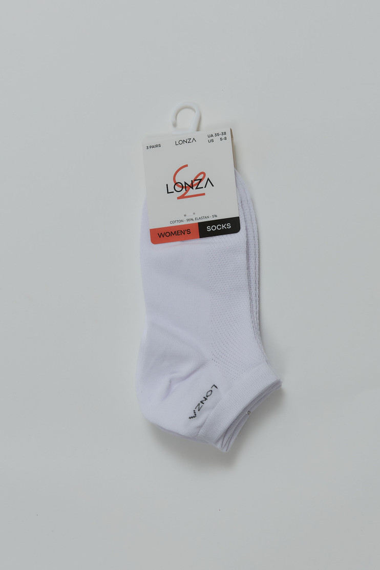 Носки хлопковые женские 3 шт. 35-38 р. Lonza 200545 - Фото 1