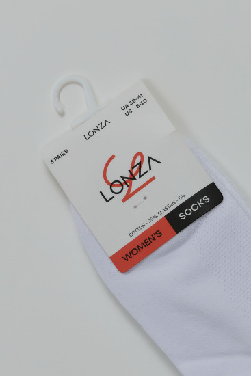 Носки хлопковые женские 3 шт. 39-41 р. Lonza 200547 - Фото 2