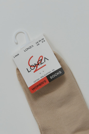 Носки хлопковые женские 1 шт. 35-38 р. Lonza 200549 - Фото 2