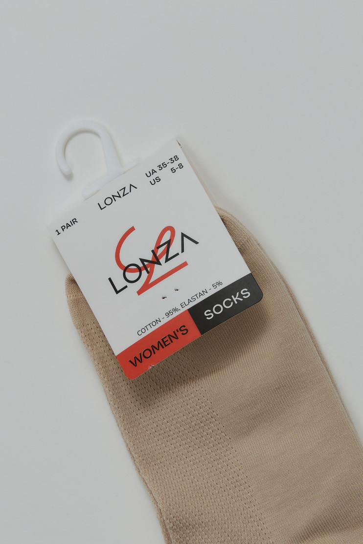 Носки хлопковые женские 1 шт. 35-38 р. Lonza 200549 - Фото 1