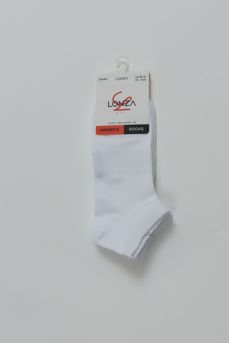Носки хлопковые женские 3 шт. 39-41 р. Lonza 200570 - Фото 1