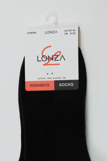 Носки хлопковые женские 3 шт. 39-41 р. Lonza 200578 - Фото 2